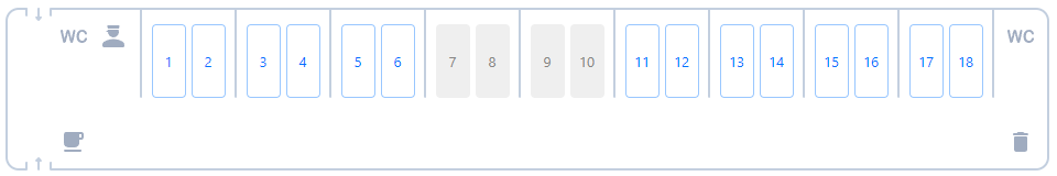 Билеты по схеме вагона СВ в поезде Таврия